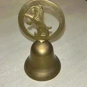 Vintage Brass Lion Bell